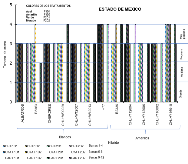 Tamaño grano Edomex